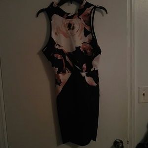 January 7 floral print dress